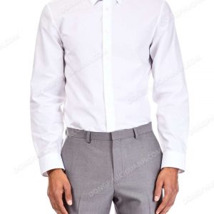 Mẫu đồng phục áo sơ mi nam công sở màu trắng.