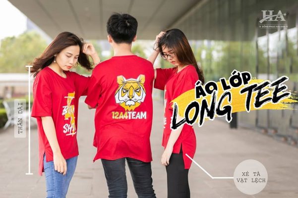 Áo lớp Long tee đánh dấu sự phát triển mới trong xu hướng thiết kế áo lớp