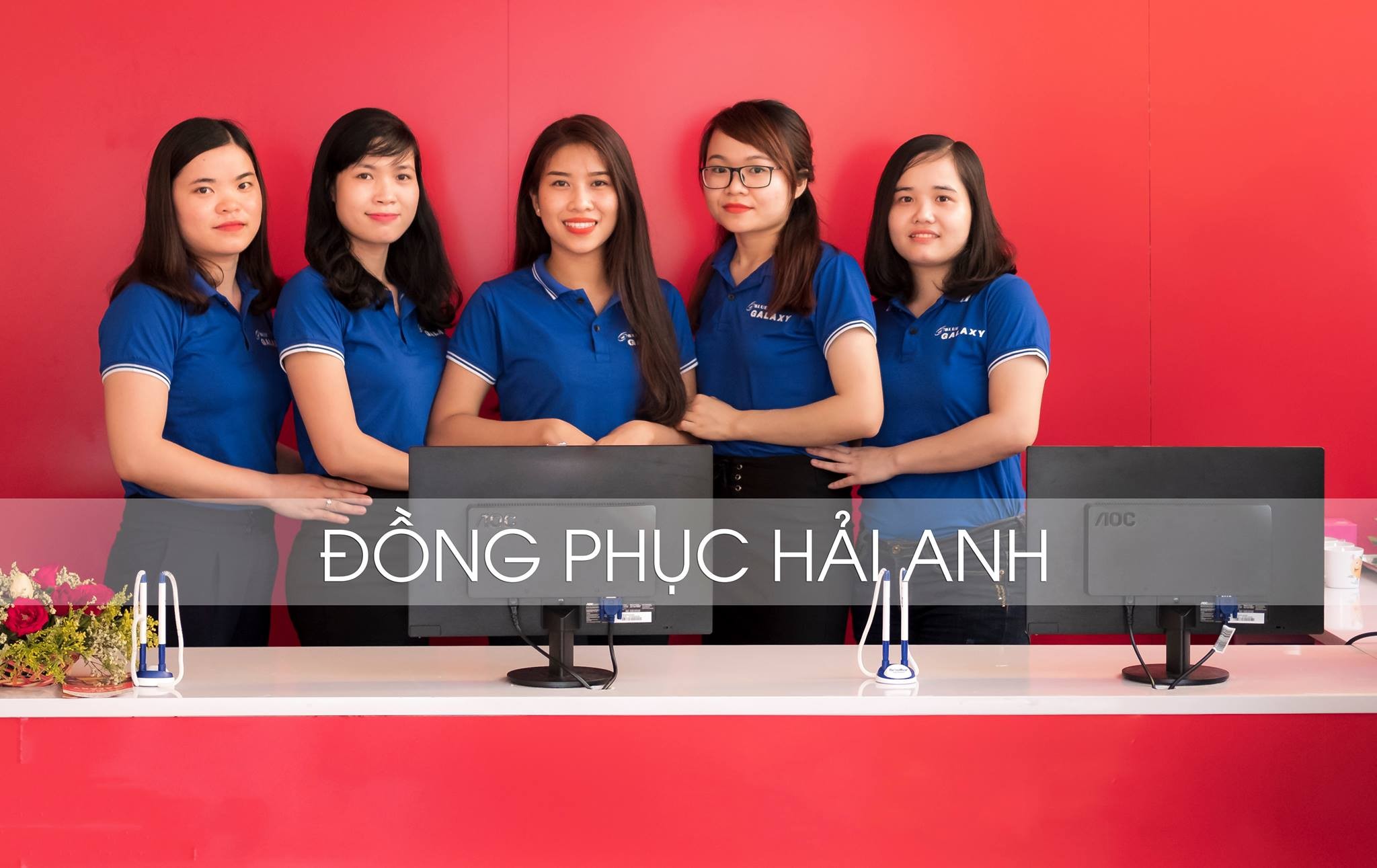 Áo Đồng Phục Công Ty Màu Xanh