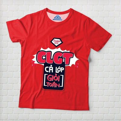 Áo lớp chuyên Toán với slogan “Cả lớp giỏi Toán”