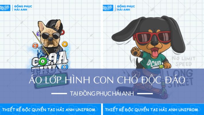 Áo lớp hình con chó