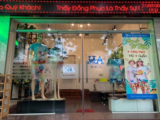 Shop Áo thun Hải Anh nằm tại số 268 Nguyễn Huy Tưởng, Thanh Xuân, Hà Nội