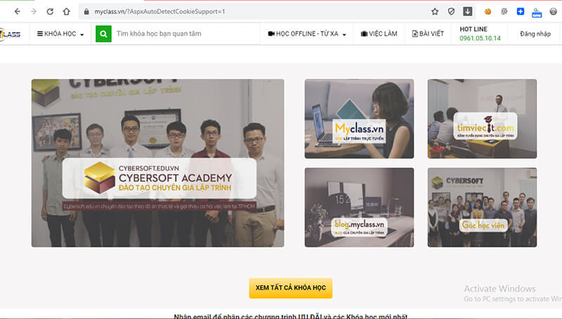 Website học online tốt nhất hiện nay tại Việt Nam - Myclass.vn