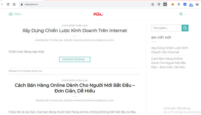 Website học online tốt nhất hiện nay tại Việt Nam - Moa.com.vn