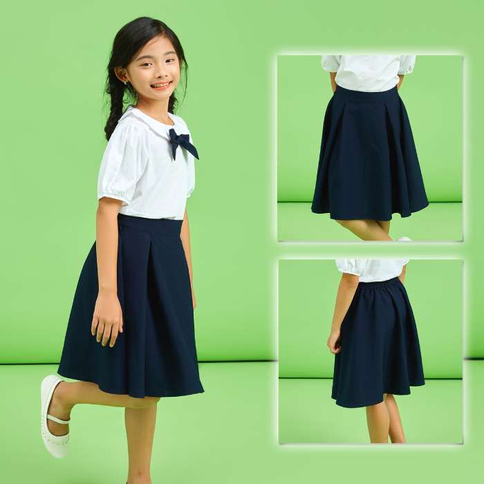 Mẫu đồng phục học sinh nữ tiểu học đẹp may sẵn giá rẻ TPHCM quận Bình