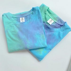 Mẫu áo thun tie dye xanh nhạt giá sỉ chỉ 49K