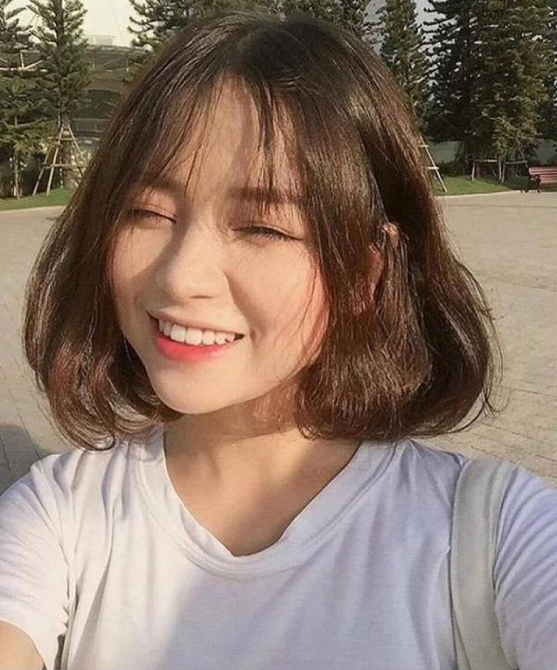 Tóc Bob mái thưa - Kiểu tóc đẹp cho nữ sinh theo phong cách Hàn Quốc