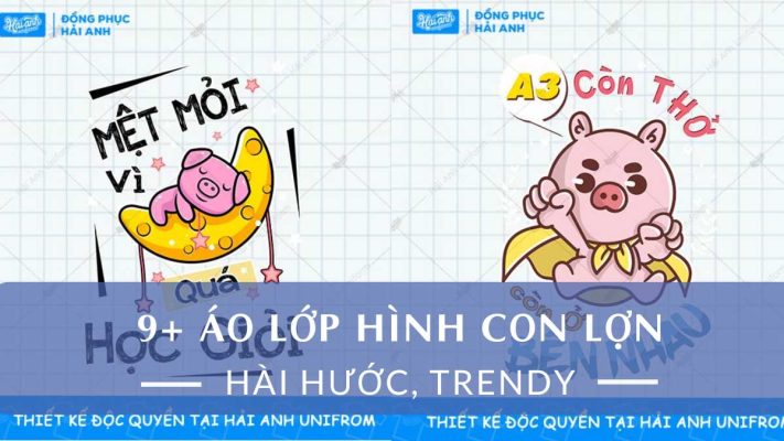 Áo lớp hình con lợn