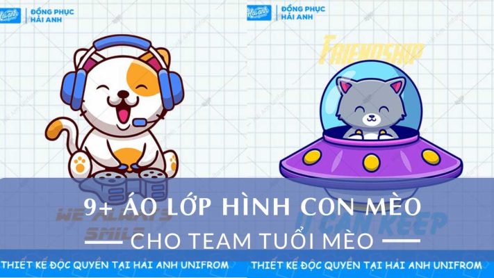 áo lớp hình con mèo