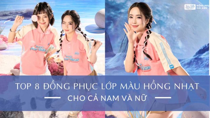 Đồng phục lớp màu hồng nhạt