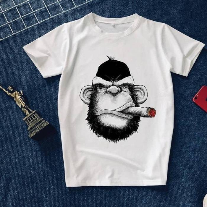 Đồng phục lớp hình con khỉ hút thuốc cực chất