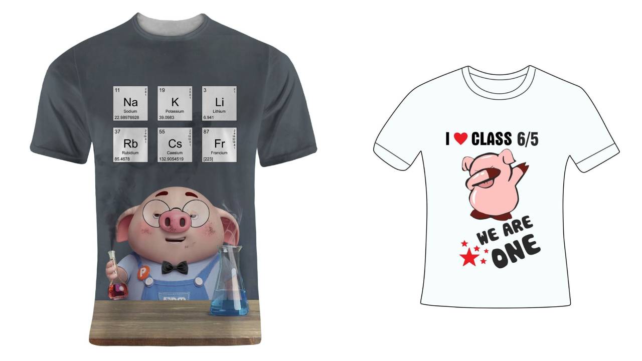 9+ Áo Lớp Hình Con Lợn Hài Hước, Trendy Cho Team Tuổi Hợi