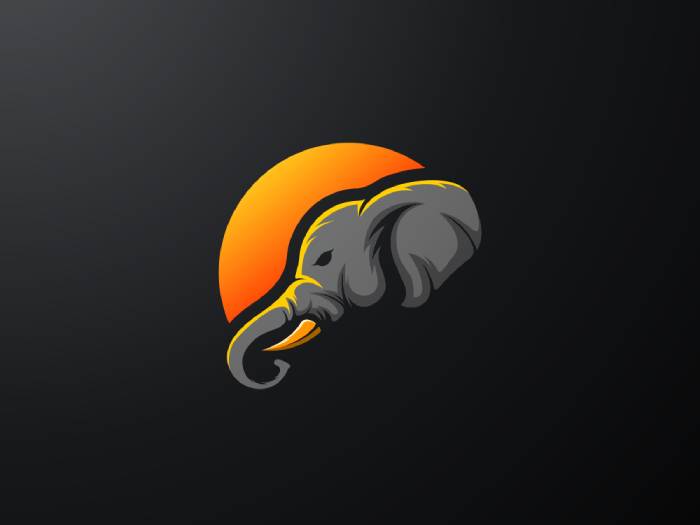 Logo con voi đơn giản đầy quyền lực