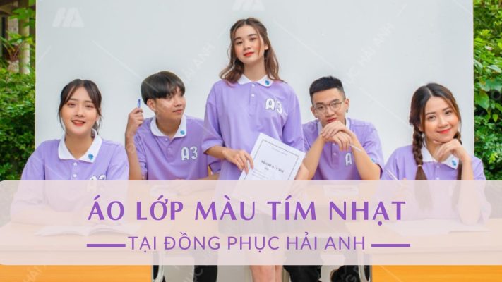 Áo lớp màu tím nhạt