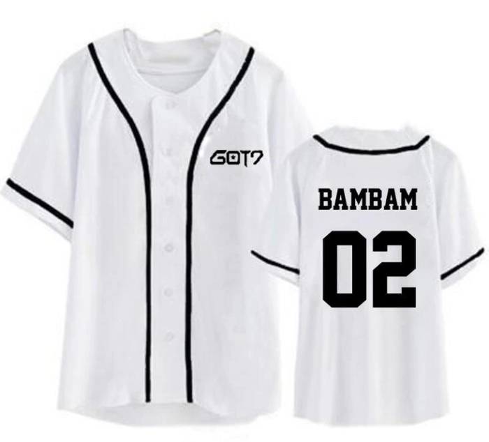 Áo bóng chày GOT7, thiết kế tối giản, trẻ trung