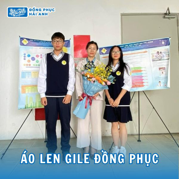 Áo len gile đồng phục thời thượng cho học sinh 