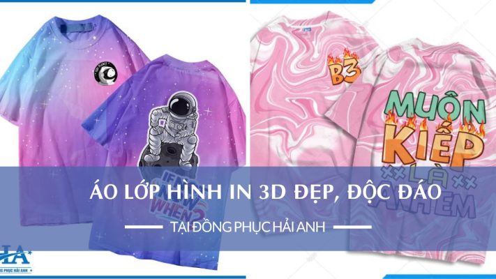 Áo lớp hình in 3d đẹp