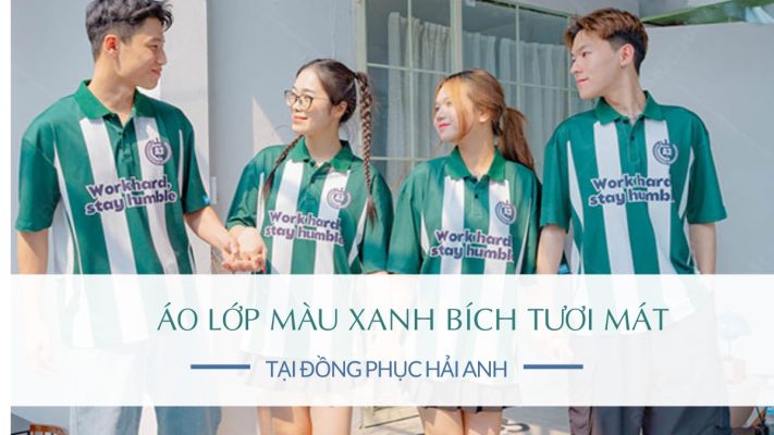 Áo đồng phục lớp xanh ngọc