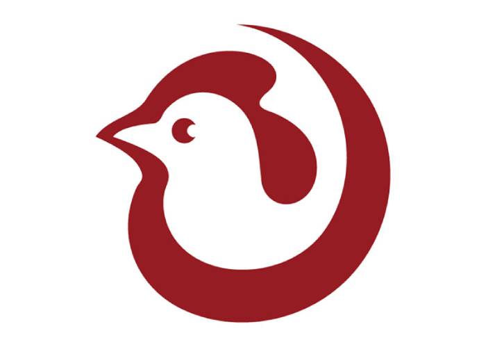 Logo hình con gà cách điệu dễ thơng