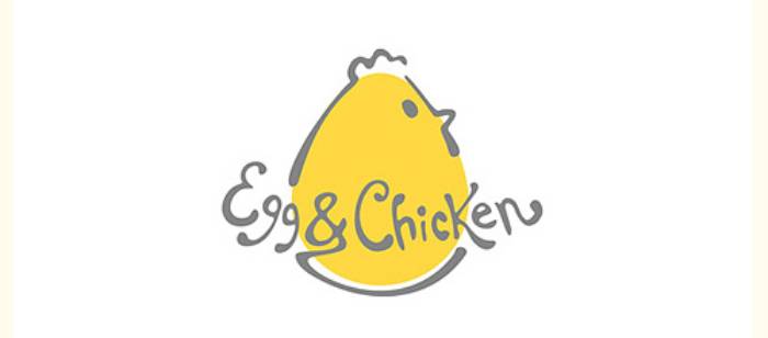 Logo đáng yêu hình con gà để in áo lớp