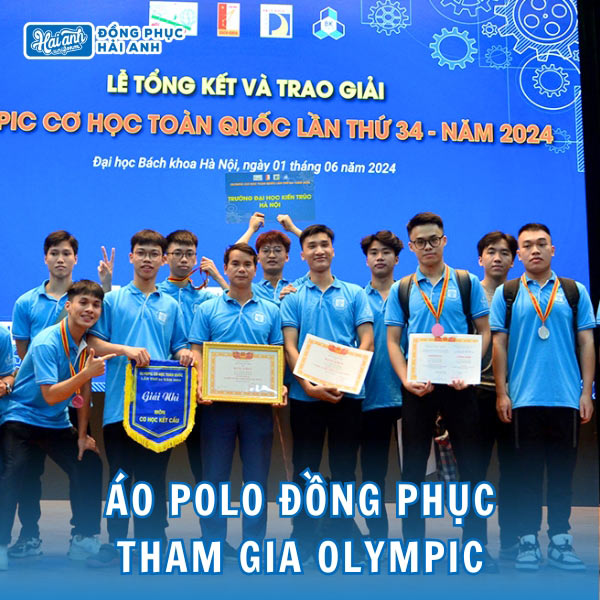 Áo đồng phục polo xanh biển trong các kỳ thi quốc tế