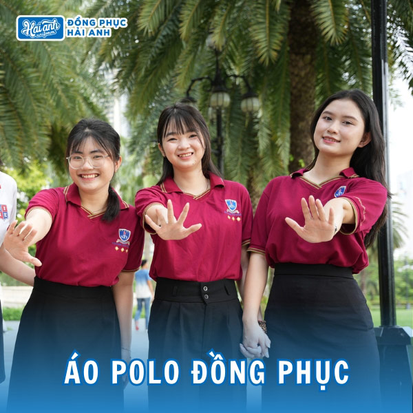 Áo polo đồng phục trường Nguyễn Tất Thành năng động