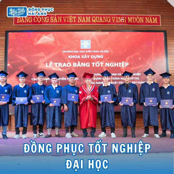 Đồng phục tốt nghiệp hệ cử nhân trường Kiến trúc