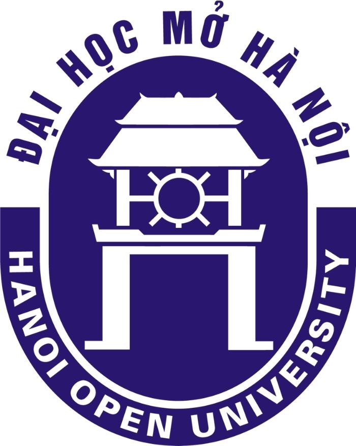 Logo đại học Mở Hà Nội thiết kế mang tính thẩm mỹ cao
