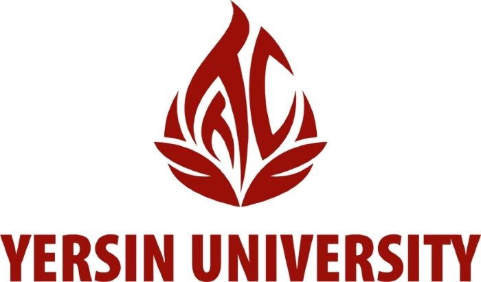 Logo đại học Yersin với hình ảnh ngọn lửa rực cháy