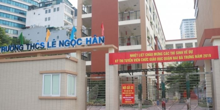 Trường THCS Lê Ngọc Hân có cơ sở vật chất khang trang, chất lượng giáo dục tốt