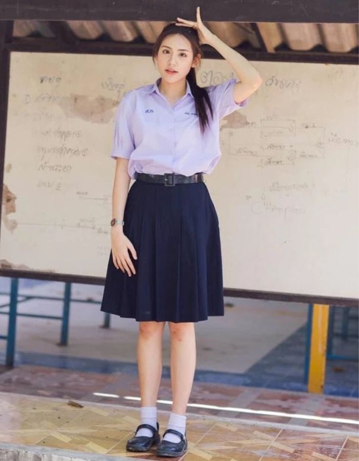 Mẫu trang phục học sinh Thái mang nét đẹp truyền thống