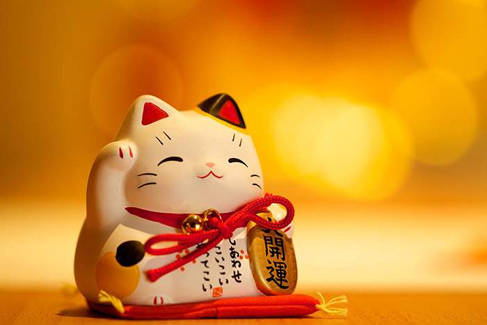 Mèo Manki Neko linh vật biểu trưng cho sự may mắn