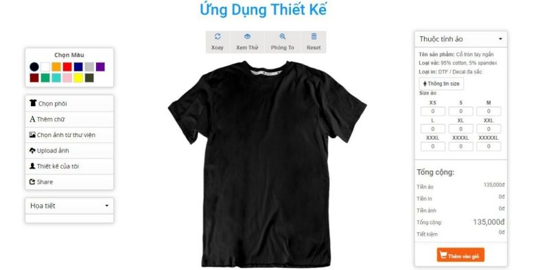 Phần mềm thiết kế áo thun đa dạng, dễ sử dụng