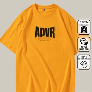 Mẫu áo thun ADVR màu vàng tươi sáng