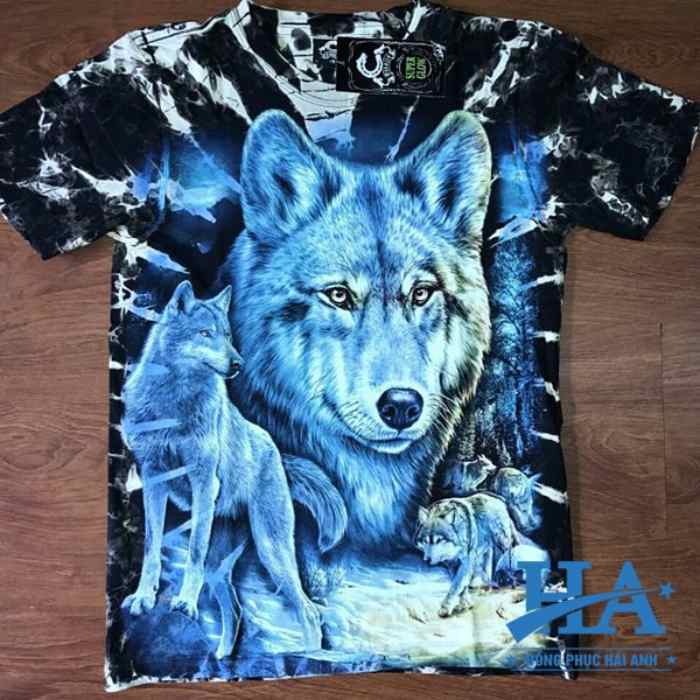 Chiếc áo 3d thiết kế dạ quang hình con sói