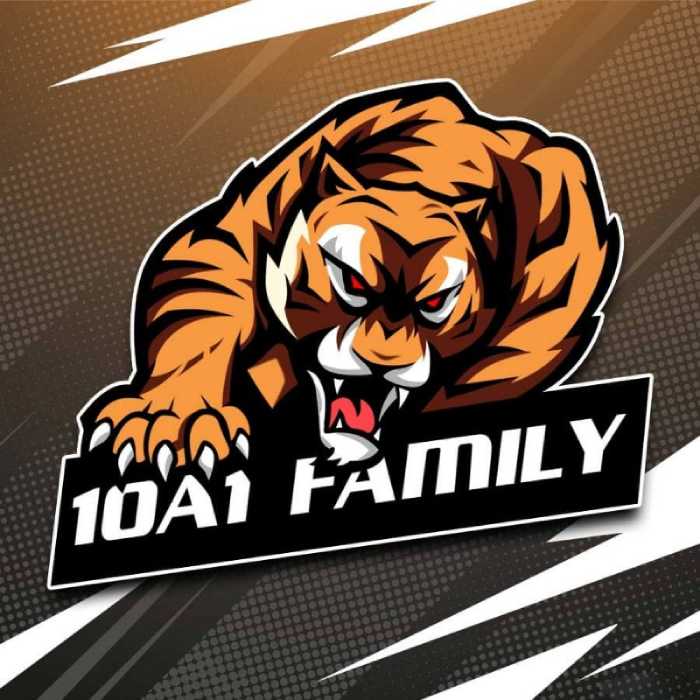Logo áo lớp 10a1 hình con hổ dũng mãnh