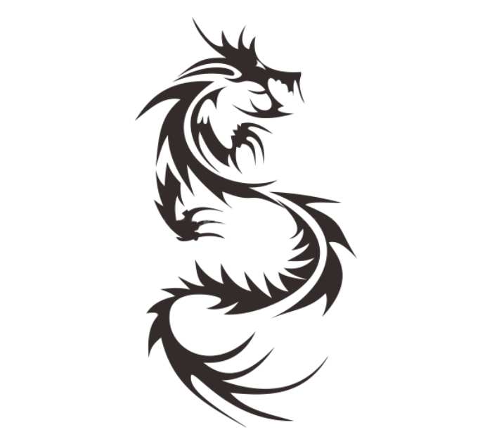 Logo hình dragon thiết kế đơn giản