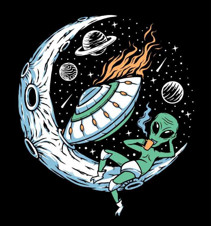 Logo áo lớp ngầu người ngoài hành tinh