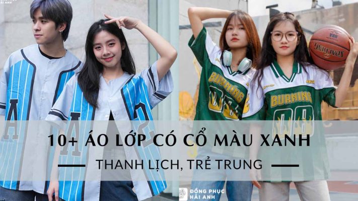 áo lớp màu xanh