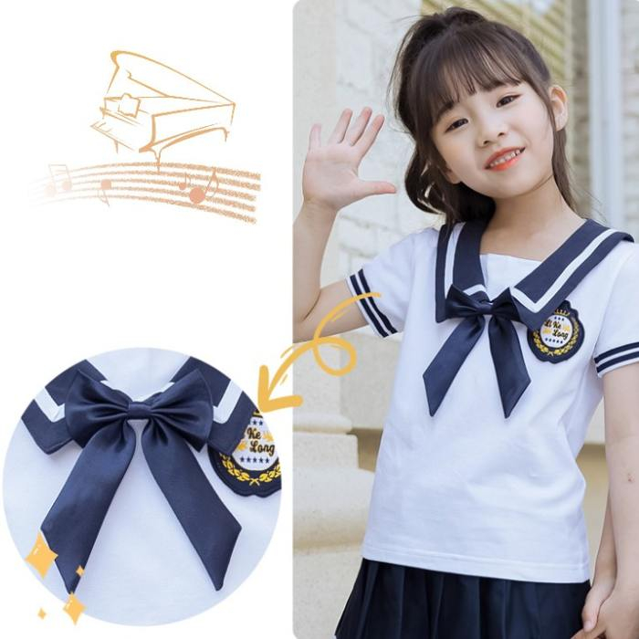 Thiết kế áo đồng phục học sinh tiểu học kiểu dáng thủy thủ