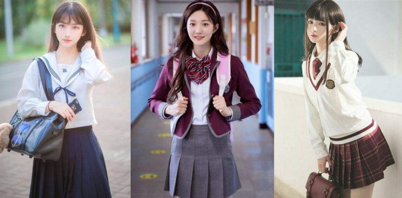 Những bộ quần áo học sinh nữ đẹp trên thế giới