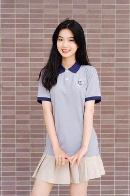 Mẫu Áo Lớp Có Cổ Màu Xám BST Polo Besties (Hình 6)