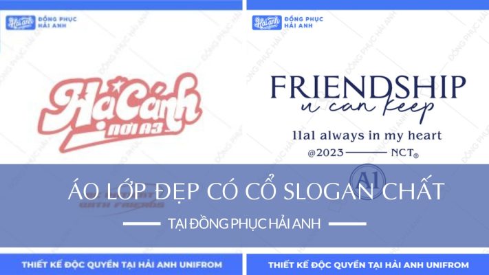 Áo lớp đẹp có cổ slogan chất