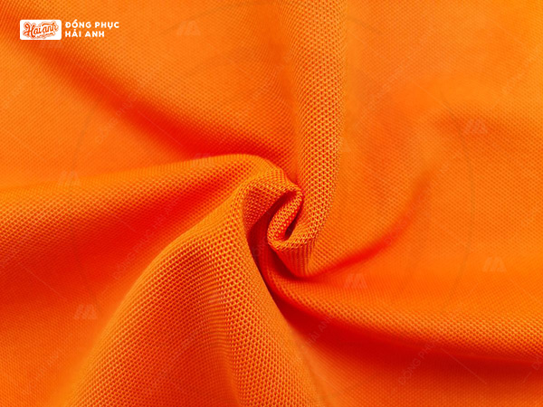 Vải may áo lớp màu cam 
