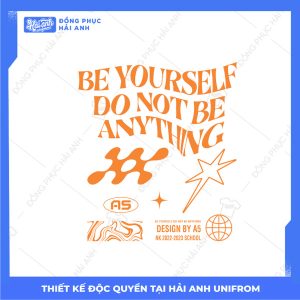 Mẫu Hình In Groovy Be Youself Do Not Be Anything