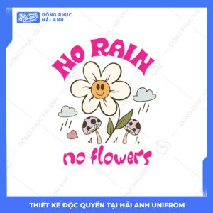 Mẫu Hình In Groovy No Rain No Flower