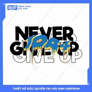 Mẫu Hình In Isometric 10A4 Never Give Up