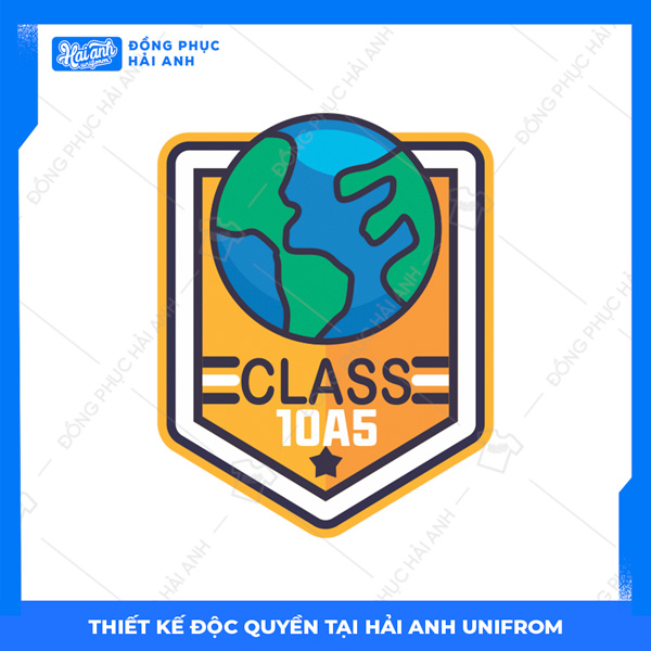 Logo áo lớp chuyên địa classs 10A5