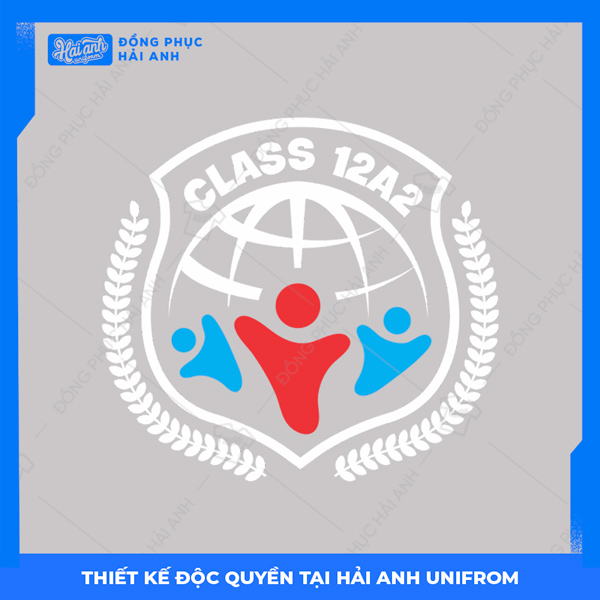 Logo áo lớp chuyên địa Class 12A2