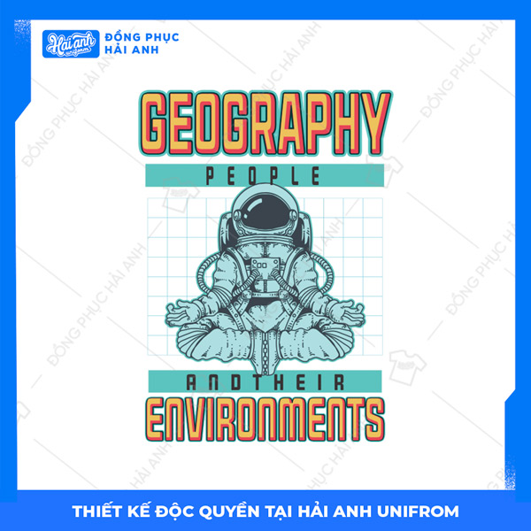 Logo áo lớp chuyên địa geography environments